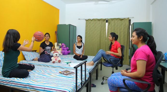 Marwadi University Hostel Room