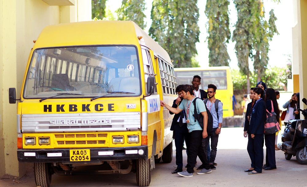 HKBK College of Engineering Transport Facility