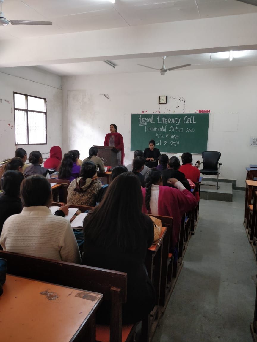 Government P.G. College for Women, Panchkula Classroom