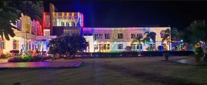 Danigond Ayurvedic Medical College Night View