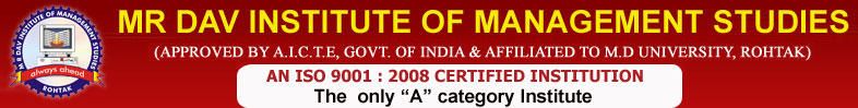 MR DAV Institute of Management Studies