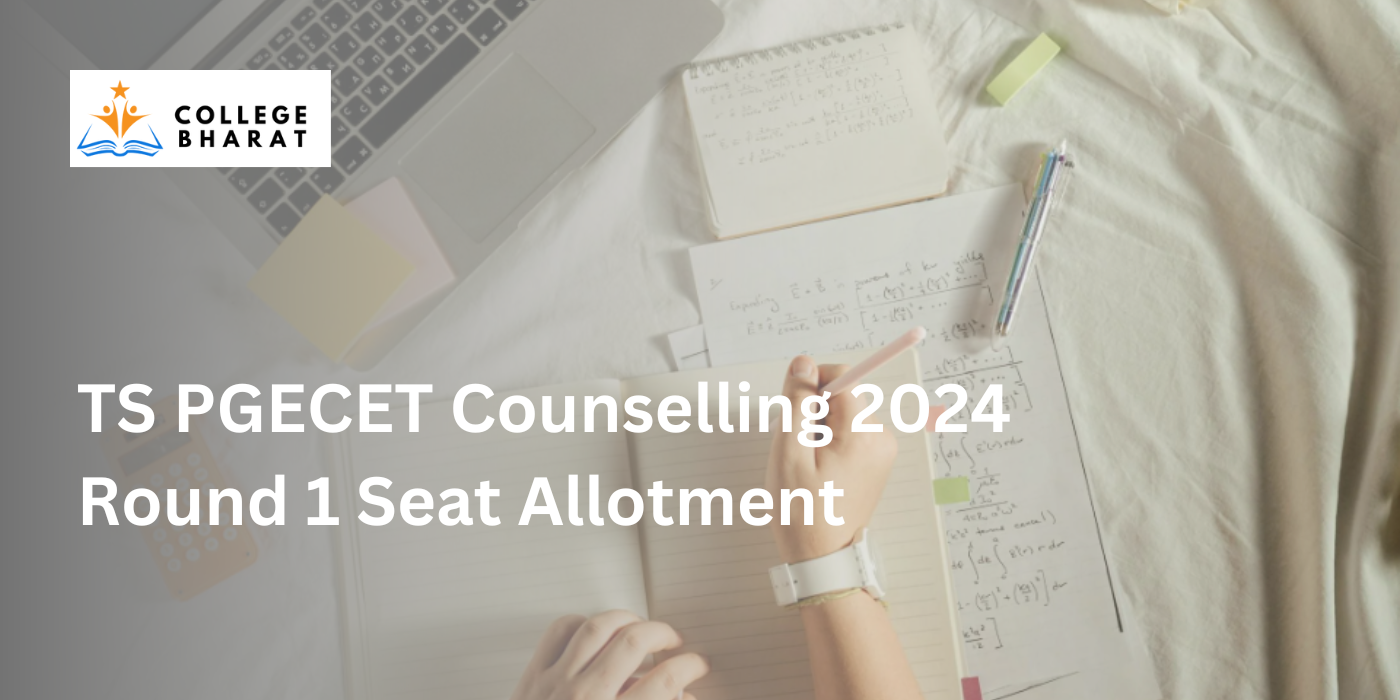 students must check TS PGECET 2024  Round 1 Seat Allotment results